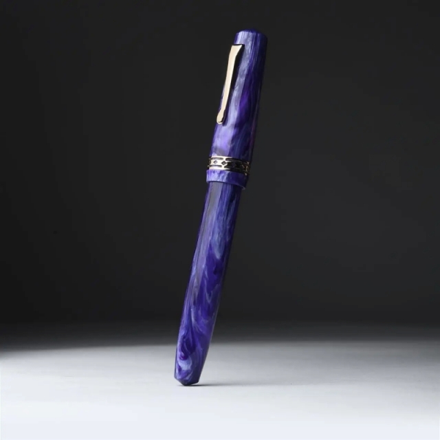 ラディウス1934 セッティモ パープルスワール 万年筆 ローズゴールド