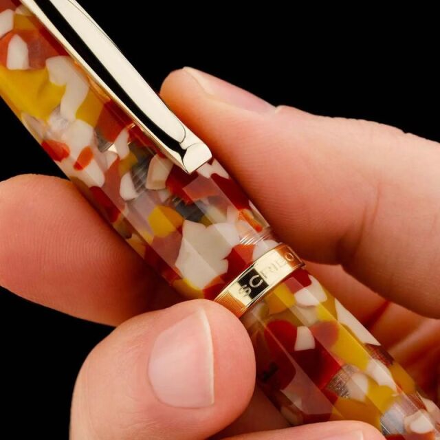 スクリーボ　限定生産品　フィール　サーレ・ディ・ヴォルテッラ　万年筆