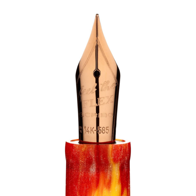 スクリーボ　限定生産品　ラ・ドッタ　ウォーヴォ・イン・ラヴィオーロ 万年筆