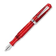 デルタ　インテーザ　レッド　シルバートリム　万年筆