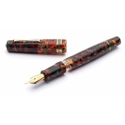 レオナルド モーメントマジコ ミッレフィオーリ 万年筆 （ロジウム/ゴールドトリム） Leonardo New Momento Magico Mille Fiori Fountainpen《送料無料》