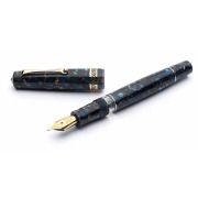 レオナルド モーメントマジコ ピエトラサラータ 万年筆 （ロジウム/ゴールドトリム） Leonardo New Momento Magico Pietra Salata Fountainpen《送料無料》