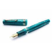 レオナルド モーメントマジコ エメラルド 万年筆 （ロジウム/ゴールドトリム） Leonardo New Momento Magico Smeraldo Fountainpen《送料無料》
