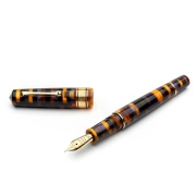 レオナルド モザイコ アネモネ 万年筆 14Kニブ（ゴールド/パラジウムトリム） Leonardo Mosaico Anemone Fountain Pen 《送料無料》