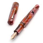 本日最終値下げ！！レオナルド万年筆 モーメントゼロ14k レオナルド モーメントゼロ ポジターノ 万年筆 14Kニブ