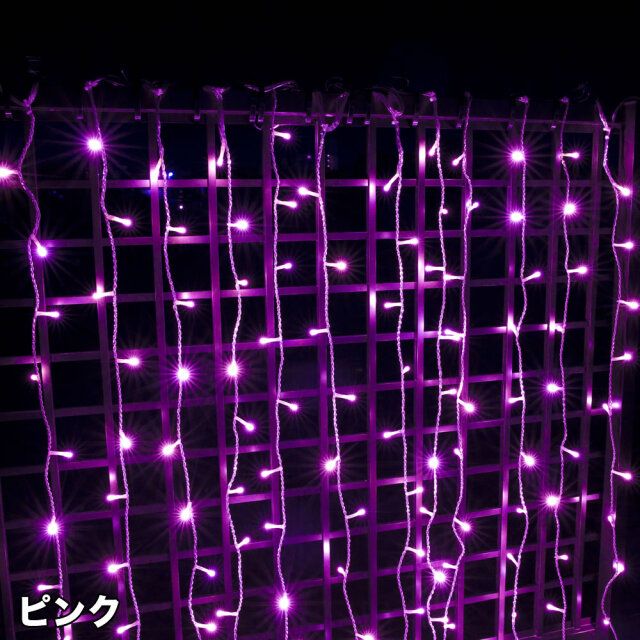 単品・コントローラー電源別売 QUALISS クオリス クリスマス LED イルミネーション カーテンライト 防滴 防雨 屋外 屋内 用【全9色・180球～900球から選択】 【C101】
