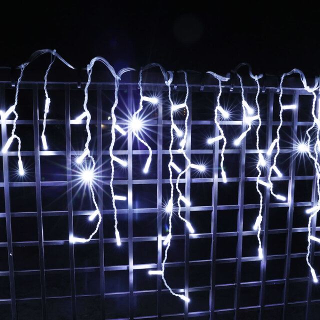 QUALISS クオリス クリスマス LED イルミネーション ハイスペック 電飾 つらら ライト 防水 防雨 屋外 屋内 用 B-H コントローラー セット 28種類点滅 常時点灯可 点滅パターン記憶可 AC100V 50Hz 60Hz 【全6色・112球(3.25m)～1120球(32.5m)から選択】【THS002】