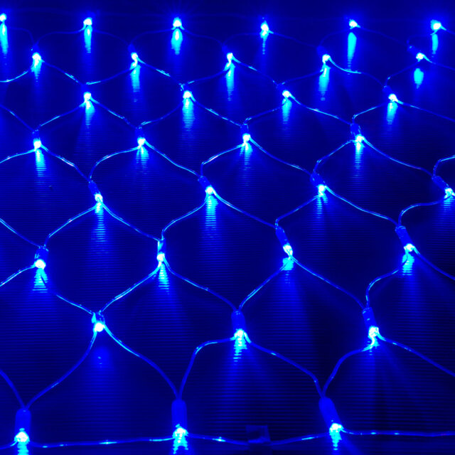 QUALISS クオリス クリスマス LED イルミネーション ハイスペックタイプ ネット ライト (網状) 防水 屋外 屋内 用 B-H コントローラー セット 28種類点滅 常時点灯可 点滅パターン記憶可 AC100V 50Hz 60Hz 【全6色・128球～768球から選択】【NHS002】