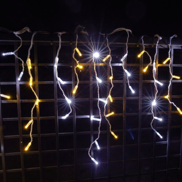 QUALISS クオリス クリスマス LED イルミネーション ハイスペック 電飾 つらら ライト 防水 防雨 屋外 屋内 用 B-H コントローラー セット 28種類点滅 常時点灯可 点滅パターン記憶可 AC100V 50Hz 60Hz 【全6色・112球(3.25m)～1120球(32.5m)から選択】【THS002】
