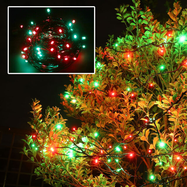 単品・コントローラー電源別売 QUALISS クオリス クリスマス LED イルミネーション ストレート ライト 防滴 防雨 屋外 屋内 用 【全15色・100～1000球から選択】【S010】