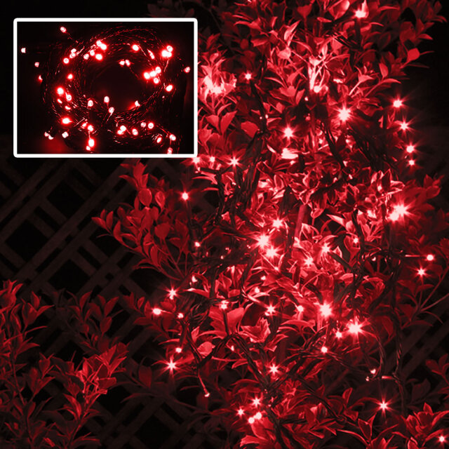 単品・コントローラー電源別売 QUALISS クオリス クリスマス LED イルミネーション ストレート ライト 防滴 防雨 屋外 屋内 用 【全16色・100～1000球から選択】【S010】