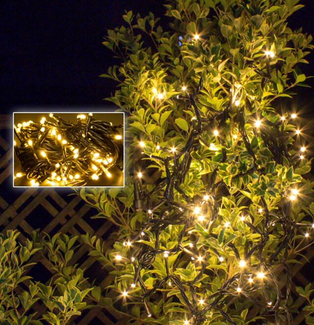 単品・コントローラー電源別売 QUALISS クオリス クリスマス LED イルミネーション ストレート ライト 防滴 防雨 屋外 屋内 用 【全15色・100～1000球から選択】【S010】