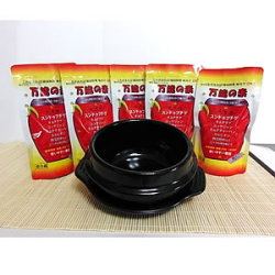 ”万能の素”+韓国鍋トゥッペギで簡単調理そのまま食卓へ★お得なセット商品です！/万能の素500ｇ/トゥッペギ12cm（1人分用）