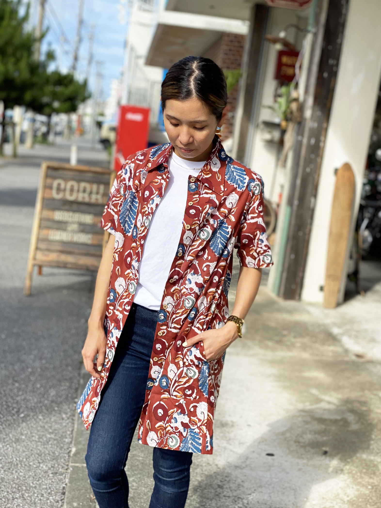 ilu098,okinawa,アイル,かりゆしウェア,シャツワンピース,沖縄産シャツ,okinawaonly,オトナアイル,アイルのシャツ,沖縄産,