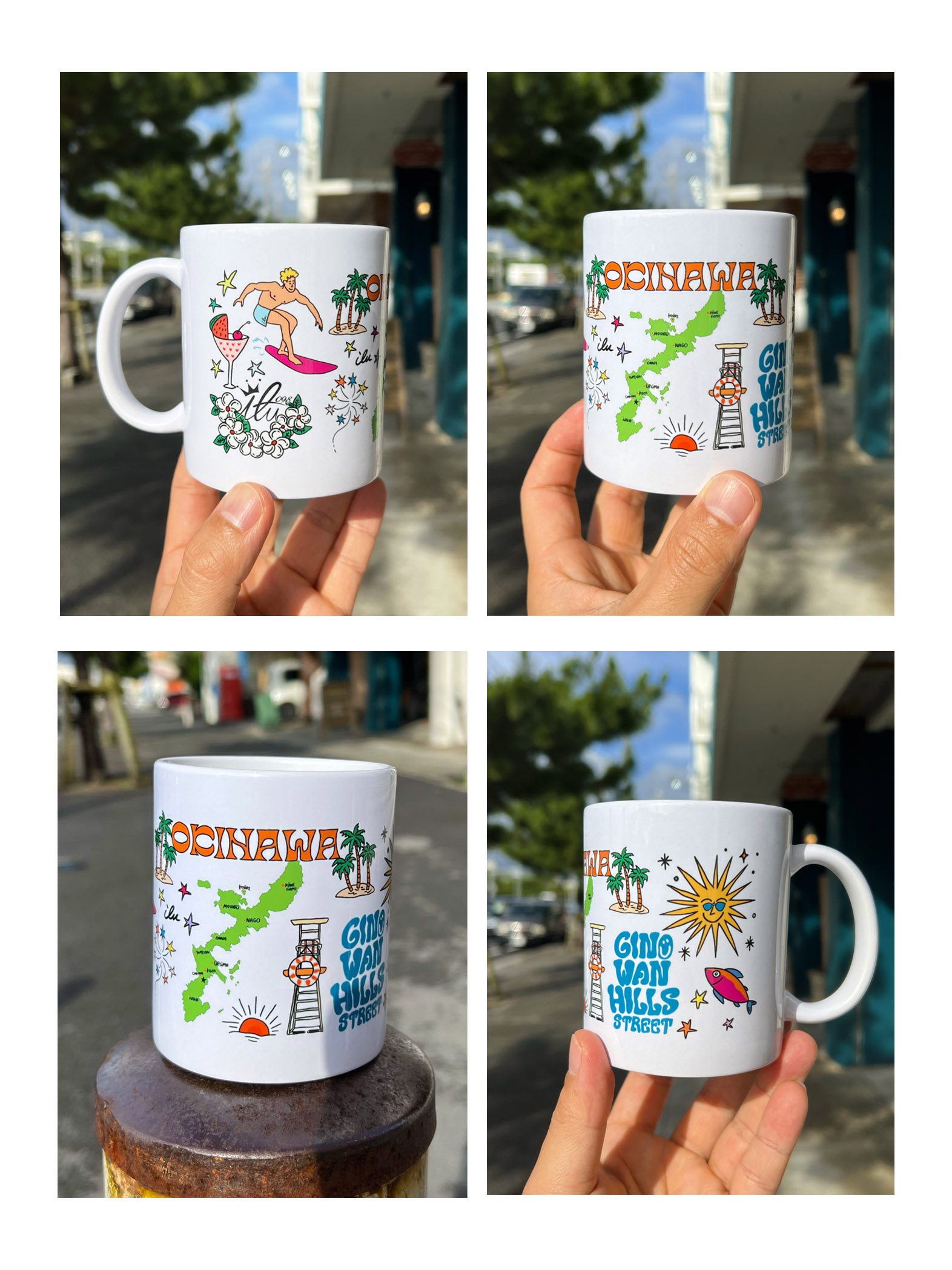 ilu098,okinawa,マグカップ,沖縄,アイル,沖縄旅行,おきなわ,ぎのわんヒルズ通り,親子コーデ,アイルTシャツ,普天間,宜野湾,