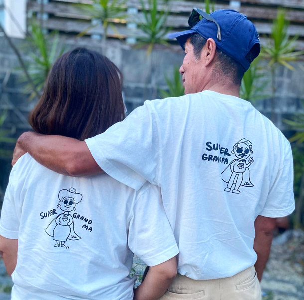 半袖》918スーパーグランパ&グランマTシャツ(じぃじ/ばぁば).