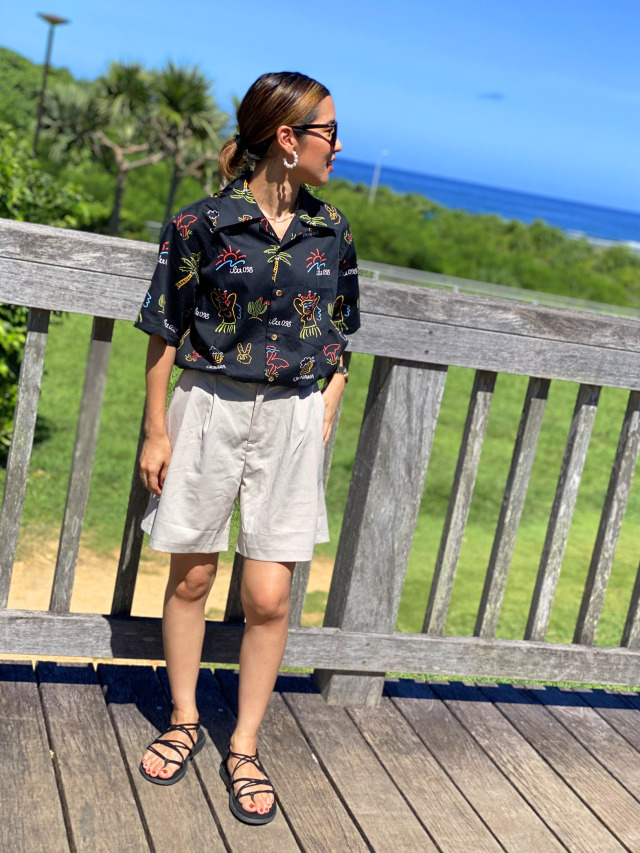 【未使用】IENA別注TraditionalWeatherwear バスクシャツ 海とともに生きる人に向けた海産物系バスクシャツ ISHINOMAKI