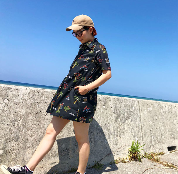レディース 115 Ilu Neon Shirt Onepiece ブラック