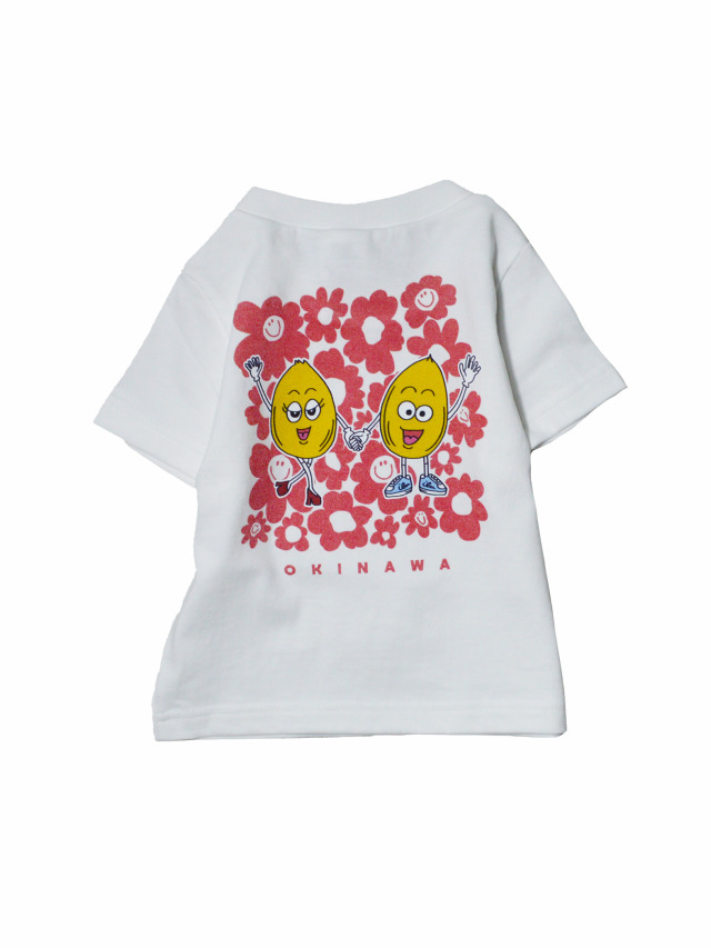 半袖》627 でいご君とまいちゃんとお花のキッズTシャツ