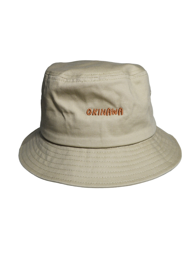 バケハ》639C アイルのロゴマークとokinawaの刺繍バケットハット