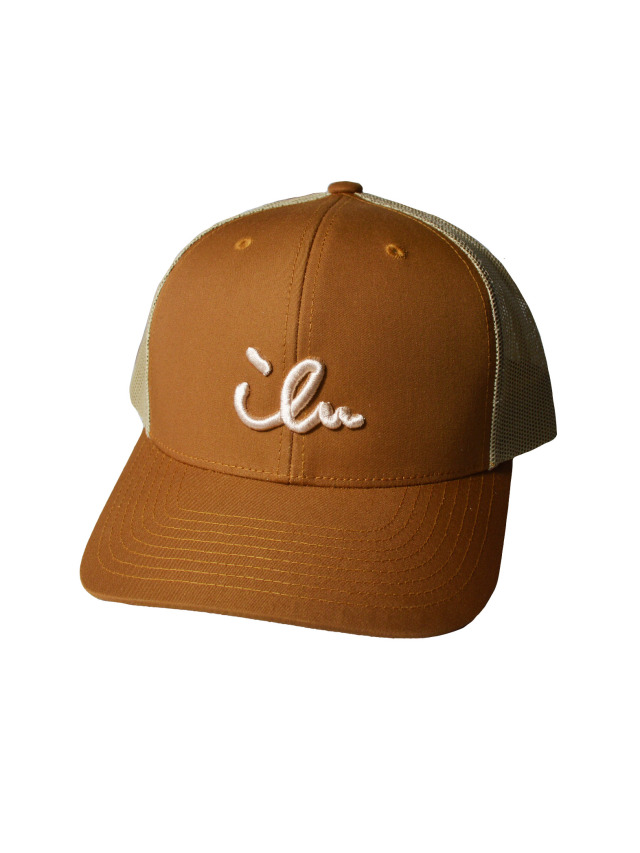 帽子》639M ちょこっとアイルの立体刺繍のメッシュキャップ.