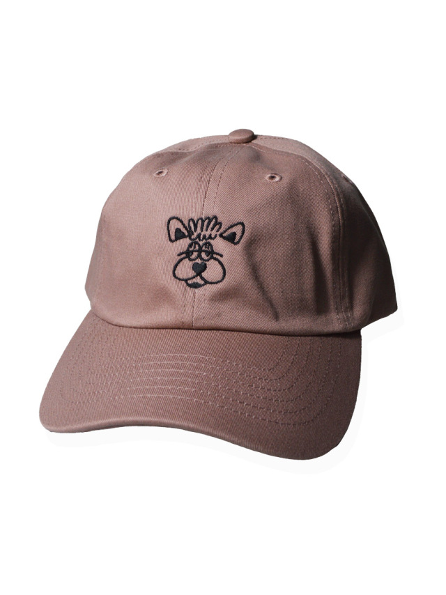 帽子》639C レア一色の刺繍キャップ.