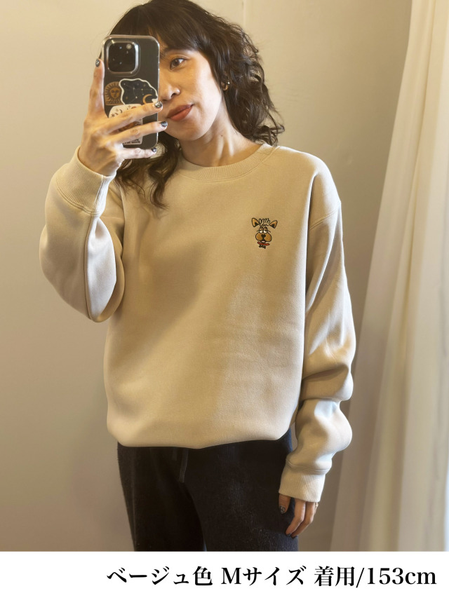 スウェット》738レア刺繍の裏起毛スウェット