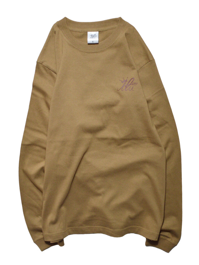 長袖》800 アイルのロゴマークの長袖Tシャツ