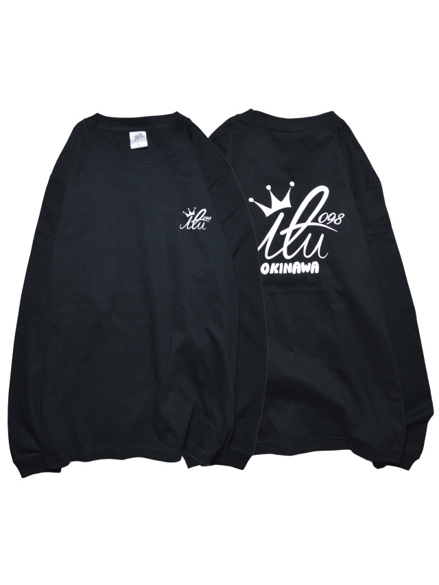長袖》800 アイルのロゴマークの長袖Tシャツ