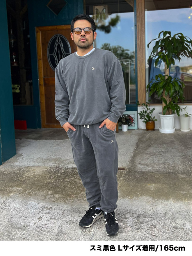 トレーナー》818M ちょこっとアイル刺繍のライトウェイトトレーナー