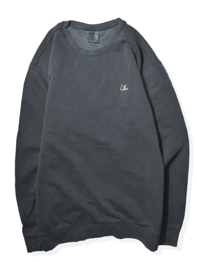 トレーナー》818M ちょこっとアイル刺繍のライトウェイトトレーナー