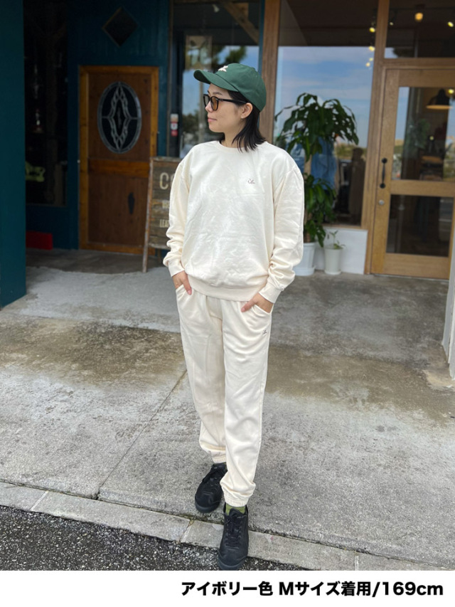 トレーナー》818M ちょこっとアイル刺繍のライトウェイトトレーナー