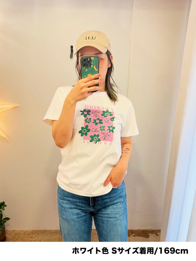 半袖》868 レアとお花の半袖Tシャツ.