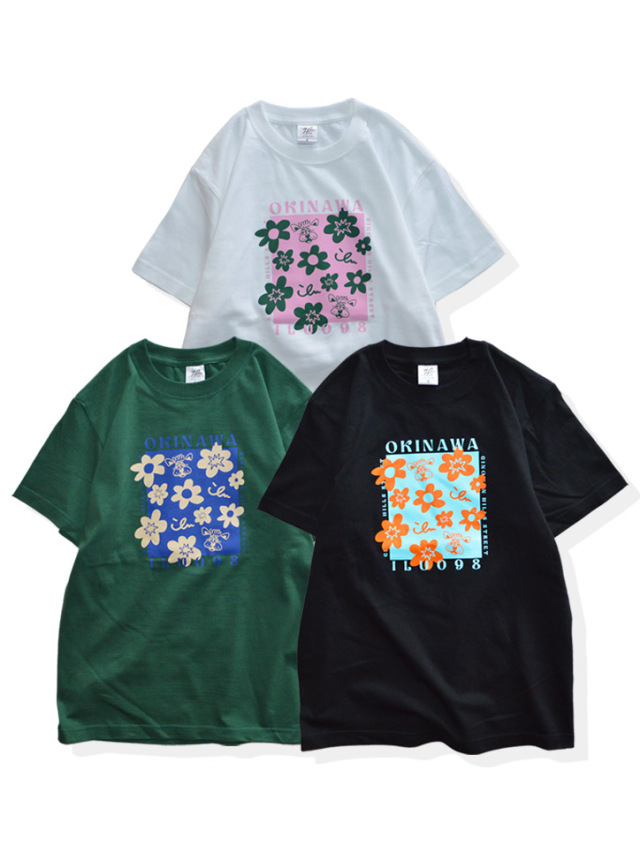 半袖》868 レアとお花の半袖Tシャツ.