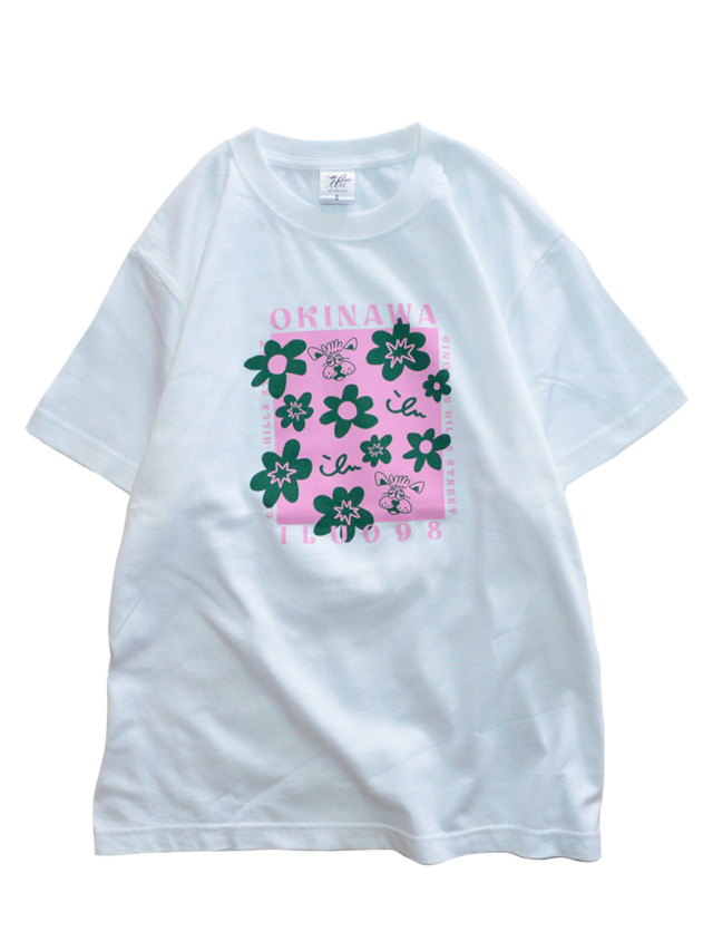 半袖》868 レアとお花の半袖Tシャツ.