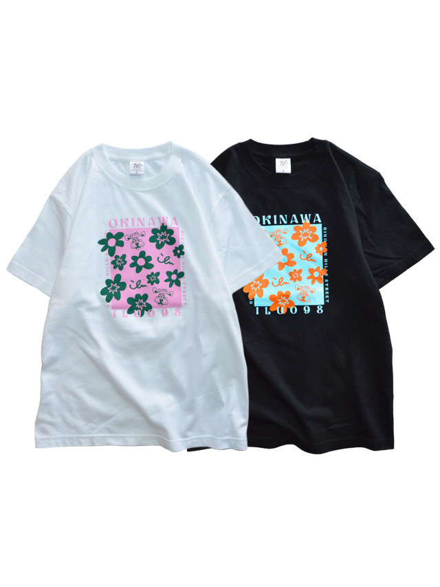 半袖》868 レアとお花の半袖Tシャツ.