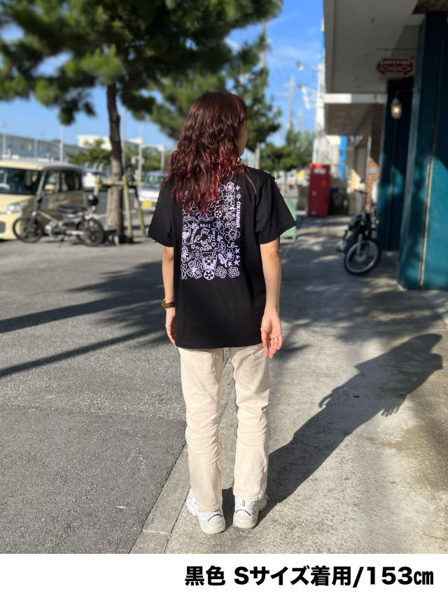 半袖》868 ハッピーフラワー02の半袖Tシャツ.