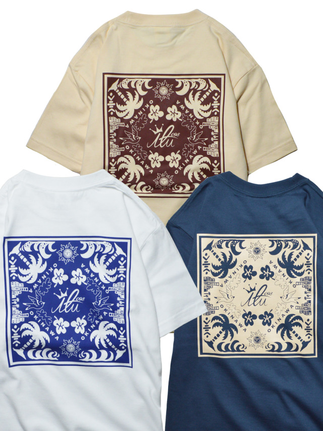 半袖》868 バンダナオキナワの半袖Tシャツ.