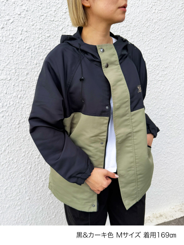 レディース》869 アイルのロゴマーク刺繍 撥水加工マウンテンパーカー