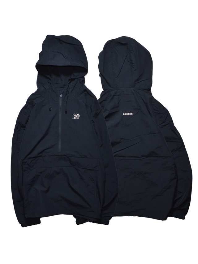 【美品】FR2 刺繍ロゴ ウサギプリント ナイロンジャケット ブラック L相当 美品】FR2 刺繍ロゴ ウサギプリント ナイロンジャケット ブラック L