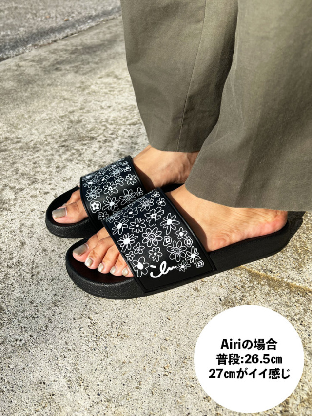 サンダル》909 シャワーサンダル(ちょこっとアイルとお花).
