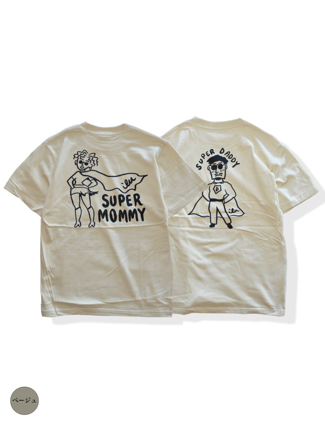 マミー 半袖》918スーパーマミー&ダディTシャツ(父/母).