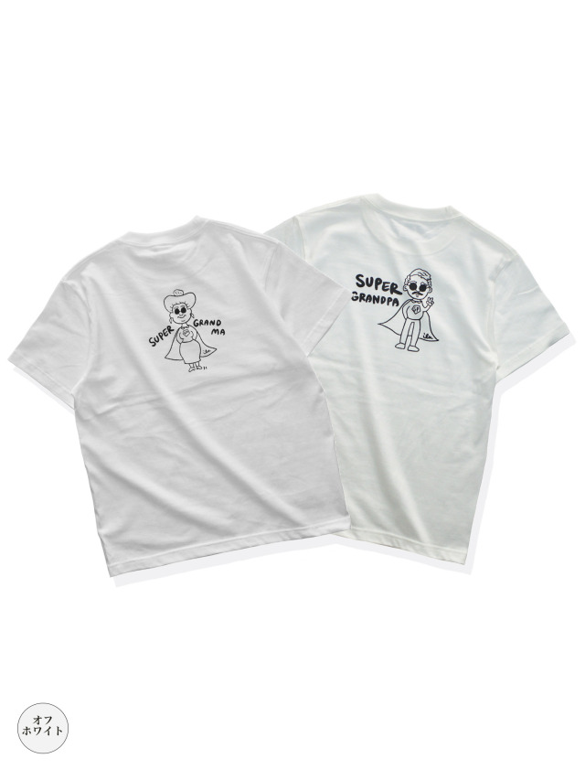 半袖》918スーパーグランパ&グランマTシャツ(じぃじ/ばぁば).