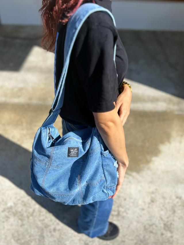 バッグ》633 デニムトートバッグ