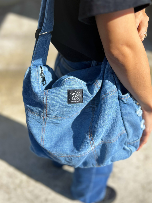 バッグ》633 デニムトートバッグ