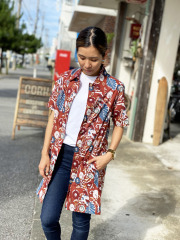 ilu098,okinawa,アイル,かりゆしウェア,シャツワンピース,沖縄産シャツ,okinawaonly,オトナアイル,アイルのシャツ,沖縄産,