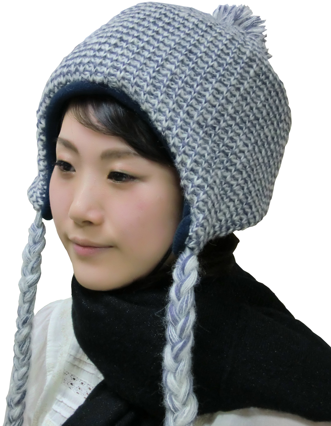 頭保護帽子　つまづきや転倒から頭をガードおしゃれ保護帽子【おでかけヘッドガード】:KM-1000Ｌ ニットキャップタイプ