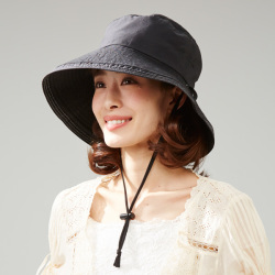 飛ばされにくいサファリ風帽子  帽子 レディース サファリハット 春 夏 UVカット ハット つば広 紫外線 対策 折りたたみ
