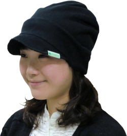 医療用帽子『やわらかキャスケットオーガニックコットン１００％ニットキャップ』　抗がん剤脱毛対策