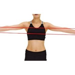 D&M Thera Tube セラチューブ 3m×8.0mm レッドカラー #TTB-12 （マニュアル付き）・米国理学療法士協会認定品